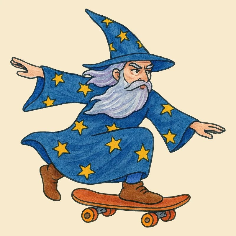 Starry Wizard Skateboard