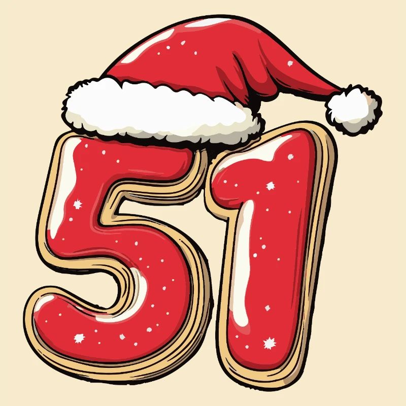 Biscuit de Noël à 51 chiffres
