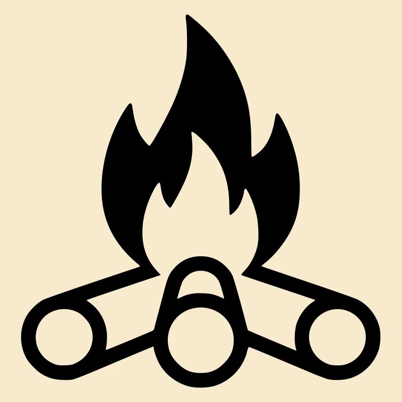 Campfire Flames Icon