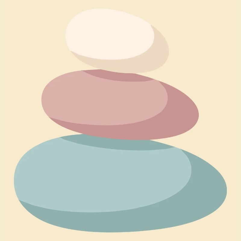 Pastel Stone Stack