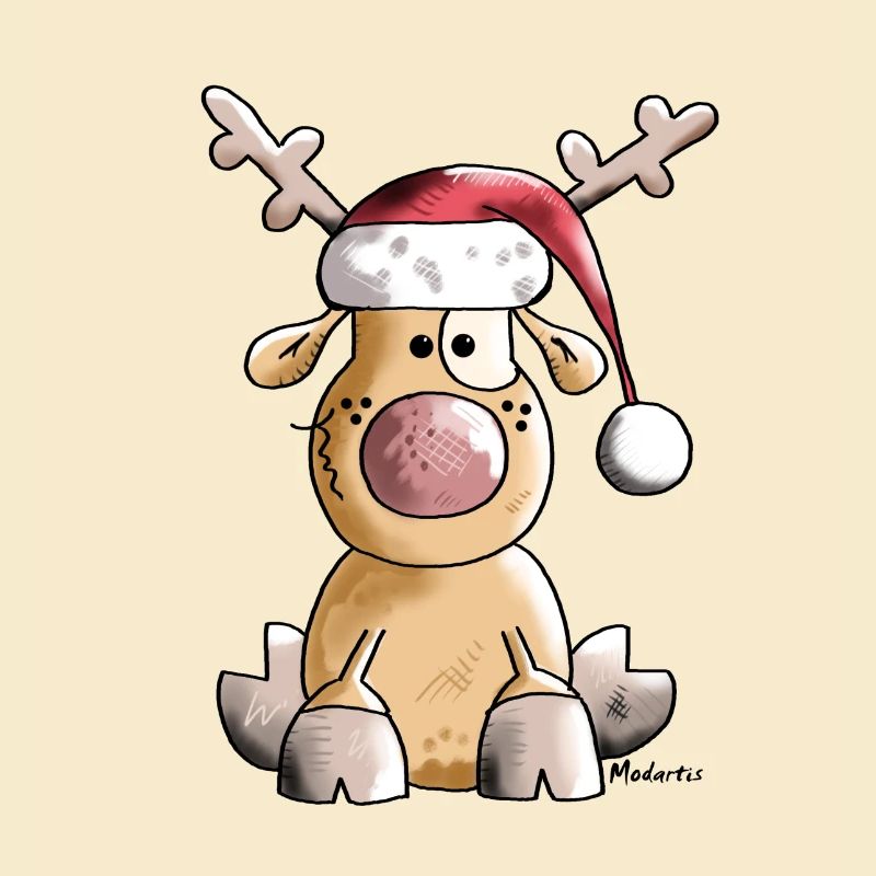 Renne Drôle de Noël