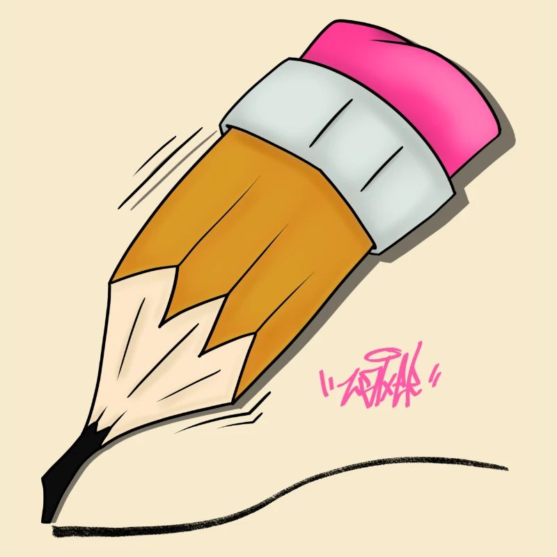 Buntstift Doodle Stil
