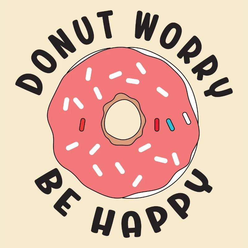 Donut Sorge Sei glücklich