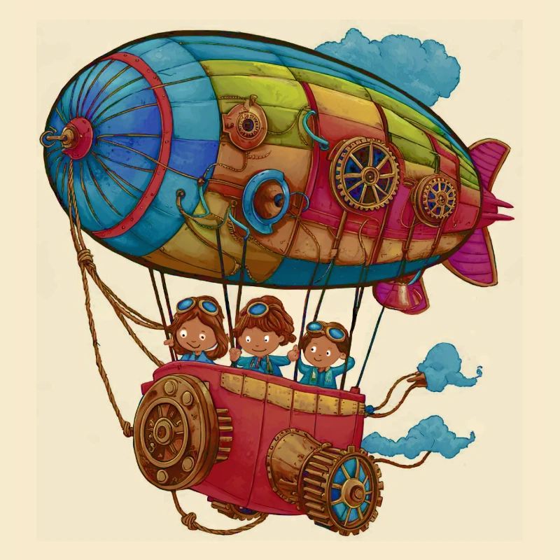 Dirigeable Steampunk habile