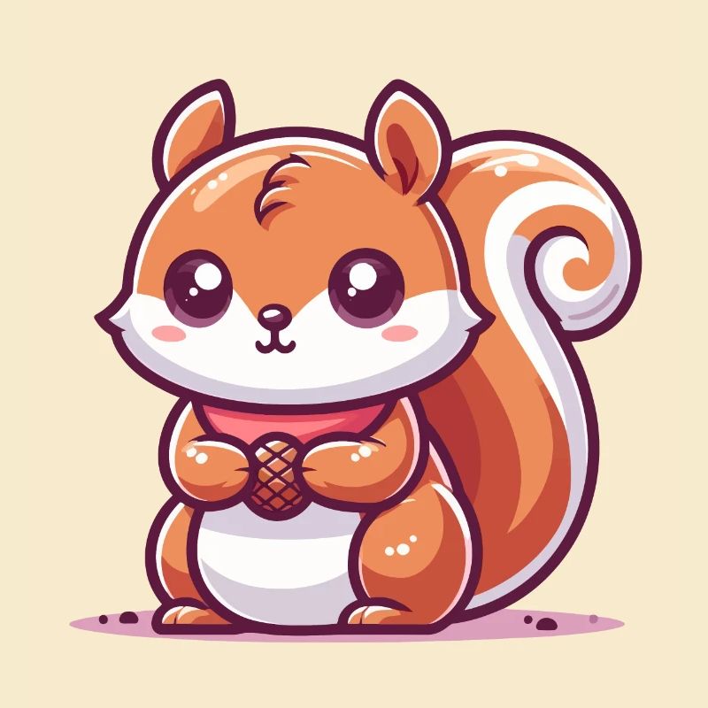 Squirrel with a seed