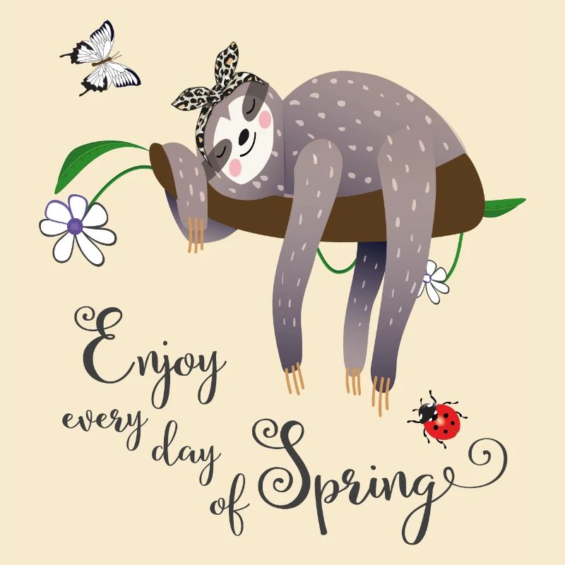 Sloth in spring