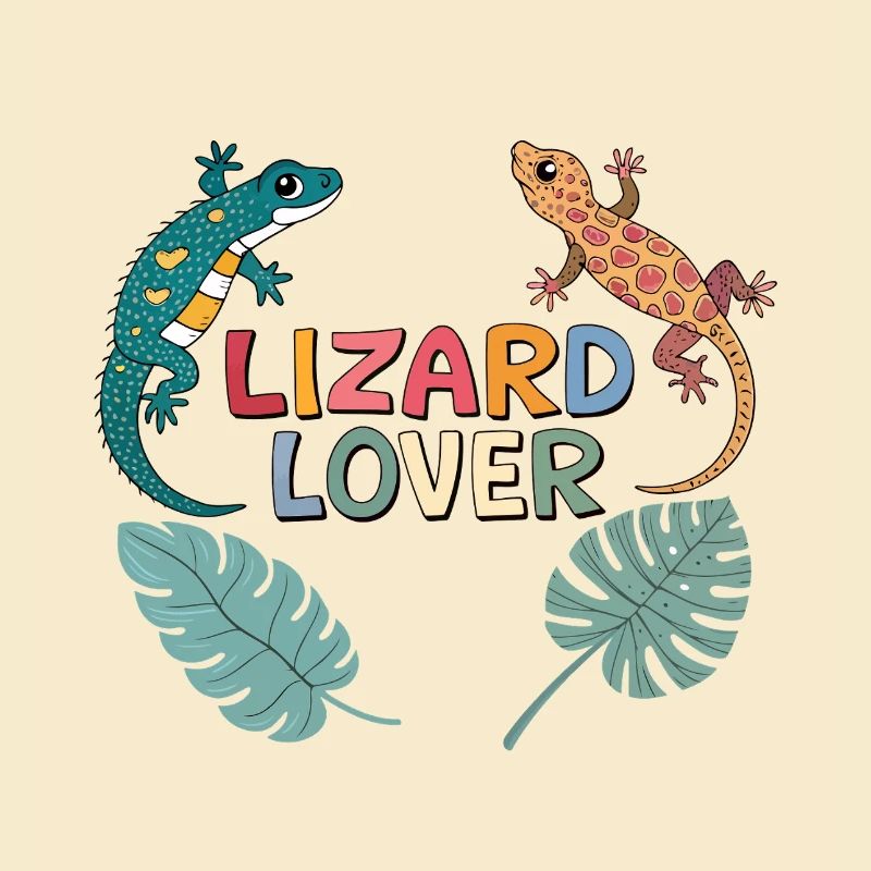 Design Reptiles Lizard Lover Coloré