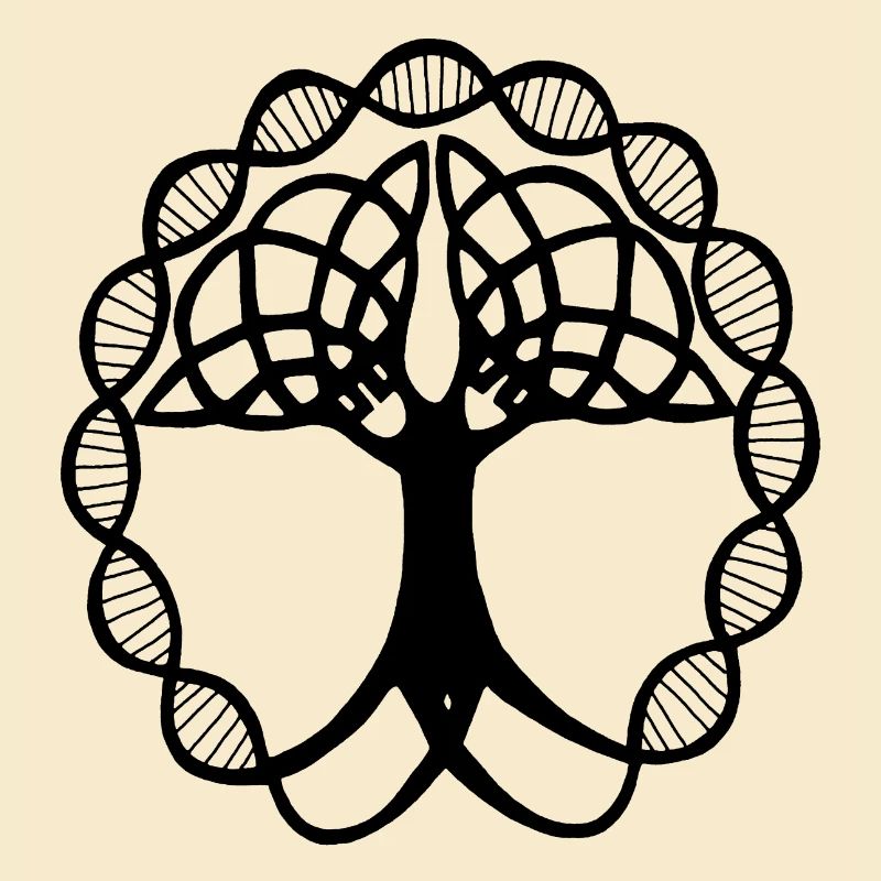 Seltsamer schwarzer Baum