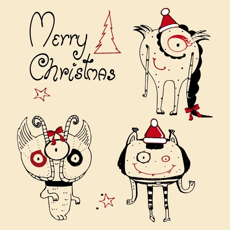 Weihnachtliche  Monster