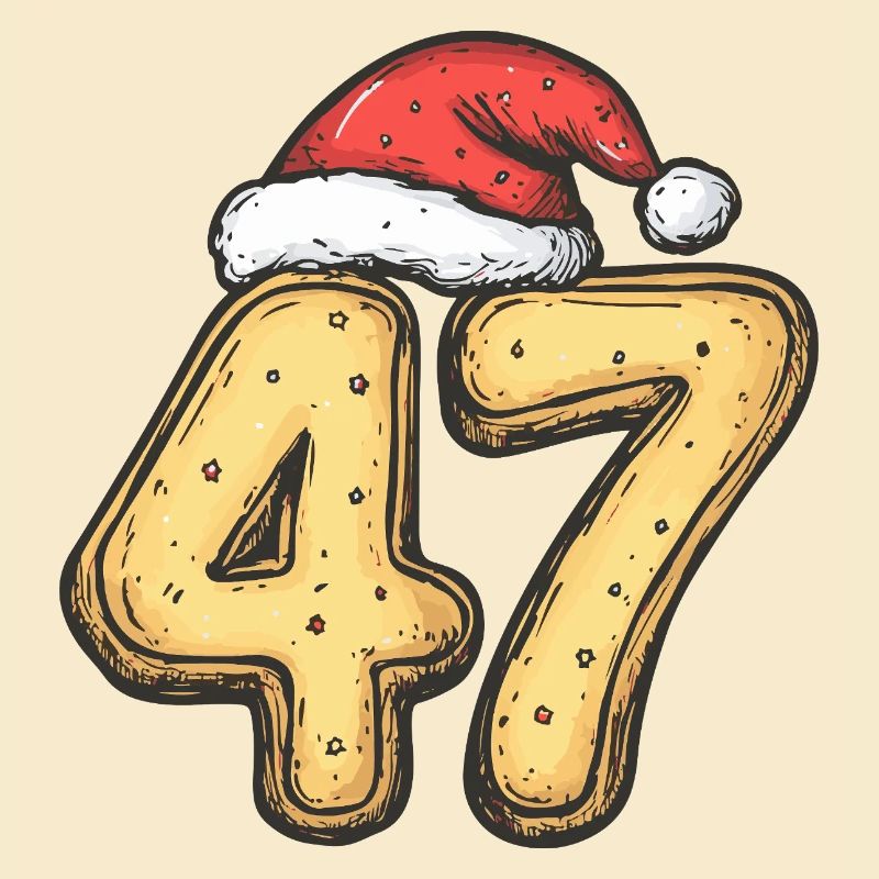 47 chiffres Cookie Noël