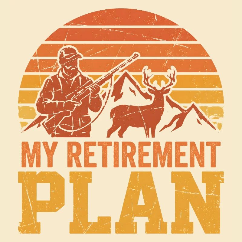 Mon plan de retraite Hunter Deer Mountains Vintage