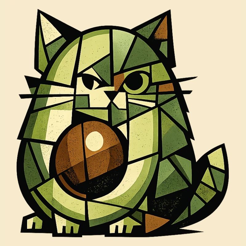 Version cubisme AvoCat