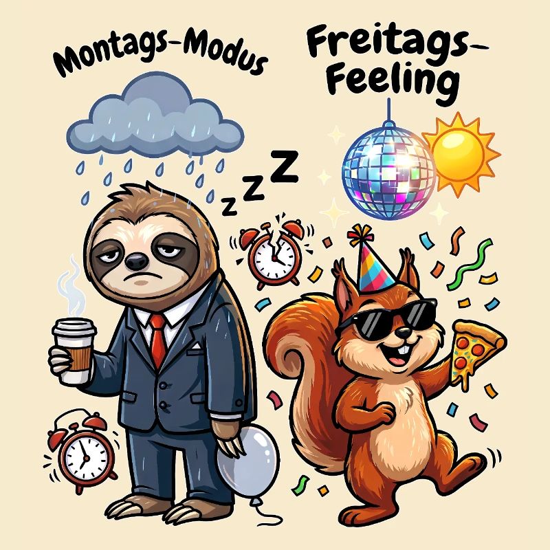 Monday mode vs Friday feeling