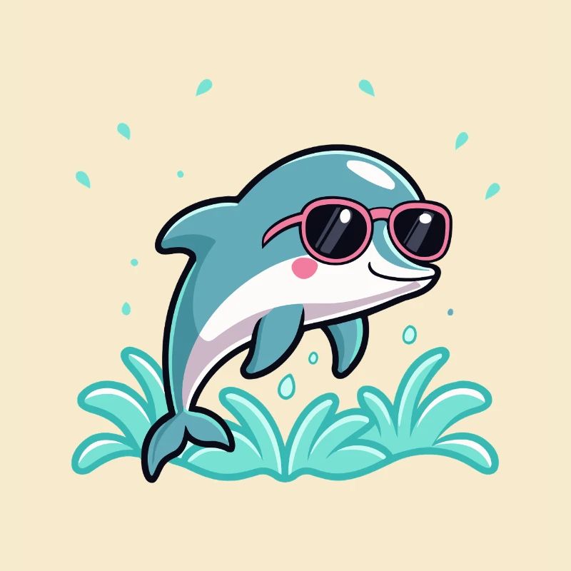 Delfin-Surfer-Chic-Rosenbrillen