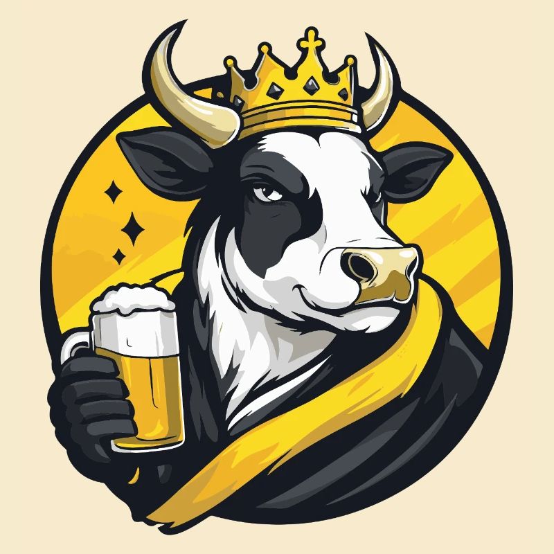 Kuh Bier Lustig