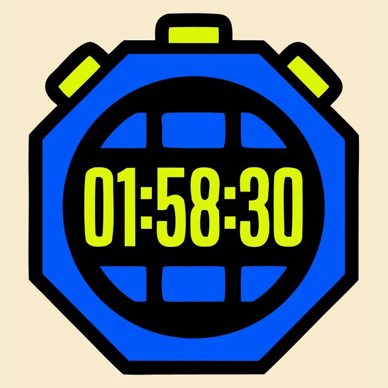 Stopwatch Best Time Half Marathon