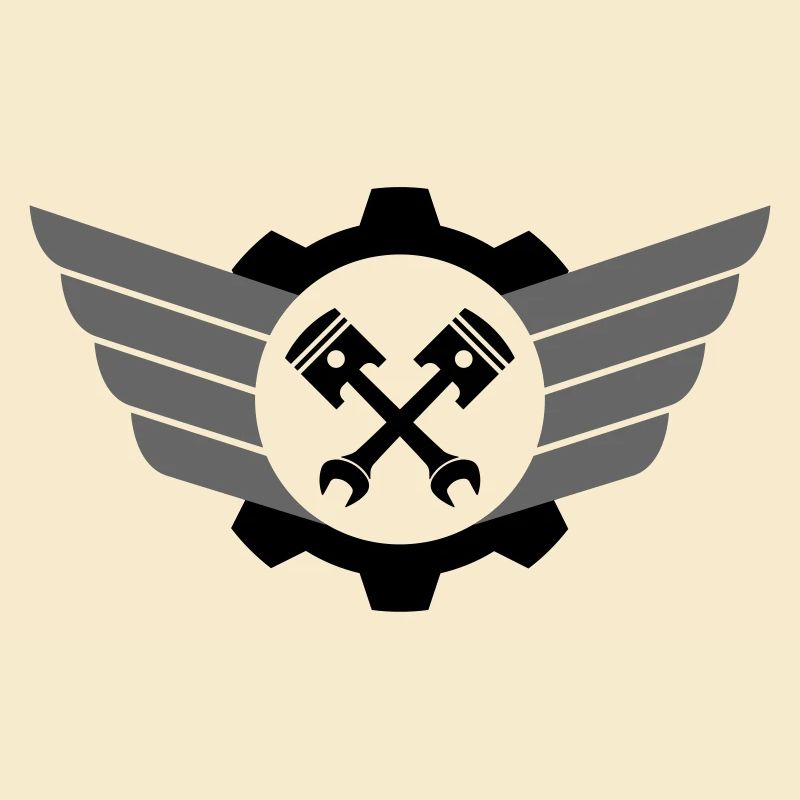 Clé de piston croisée avec engrenage et aile
