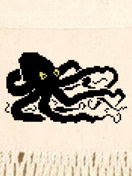 8bit pixel octopus