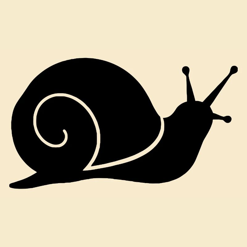 Einfache Schneckensilhouette