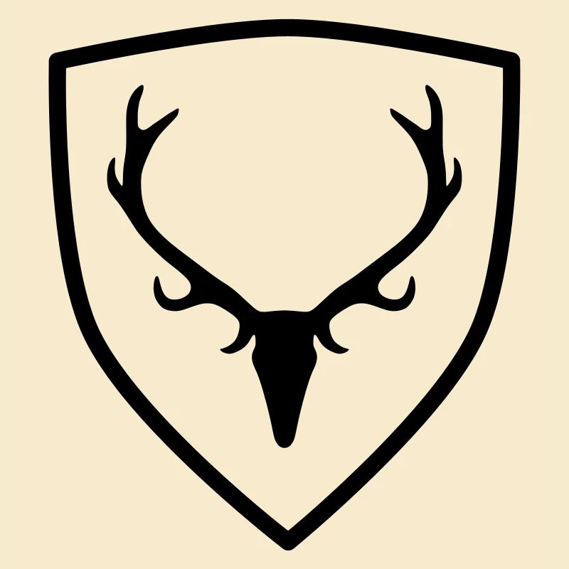 Wappen mit Geweih