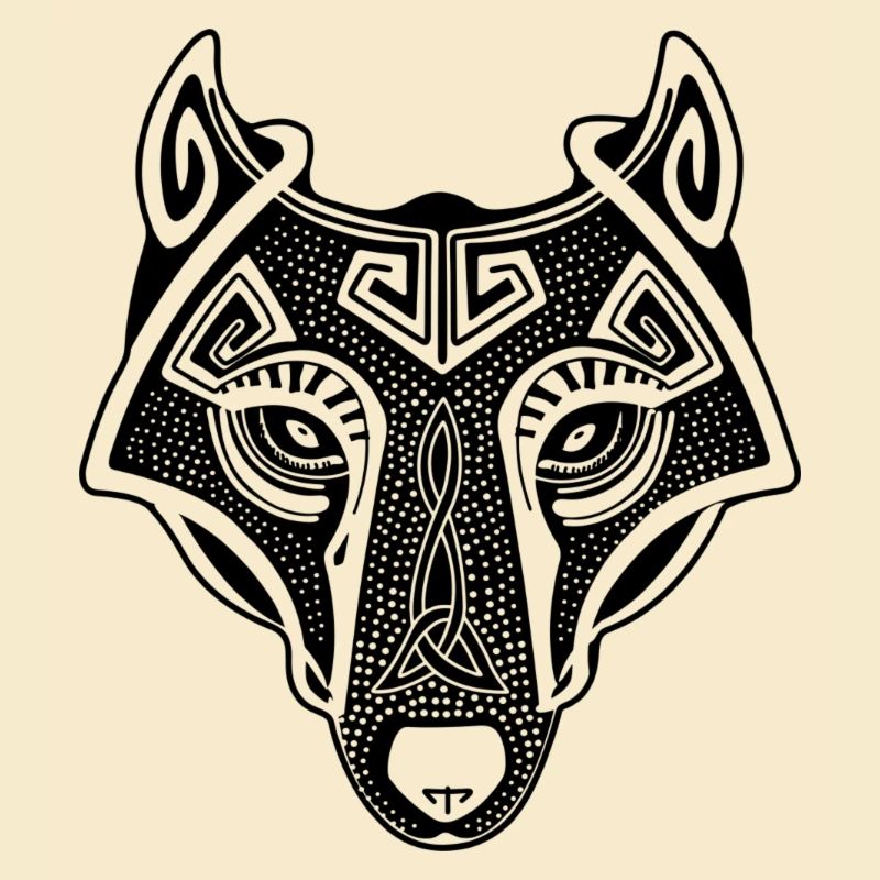 Wolf Wikinger Fenrir