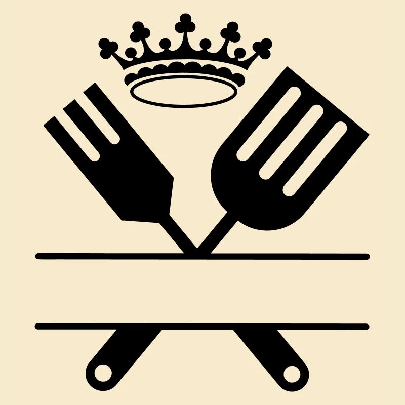 Grillbesteck Monogramm mit Krone