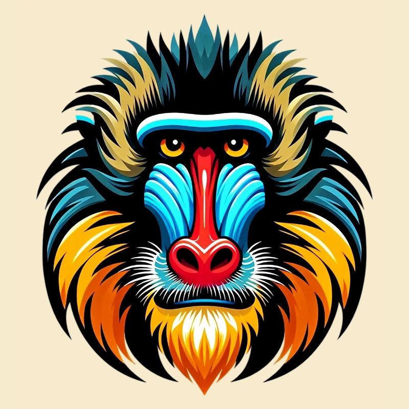 Mandrill-Affe