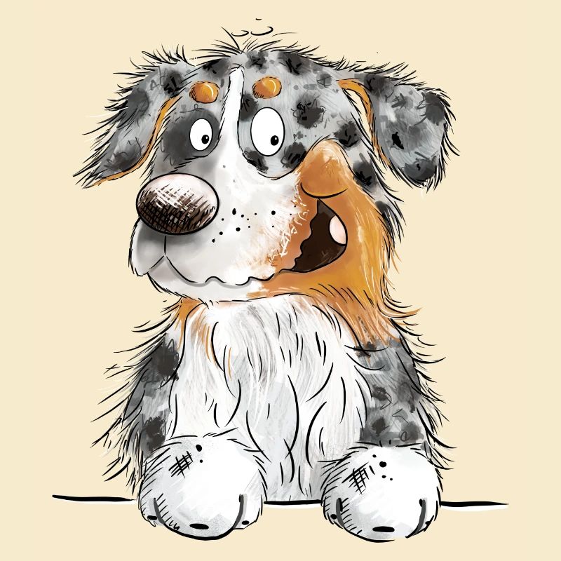 Funny Australian Shepherd Blue Merle