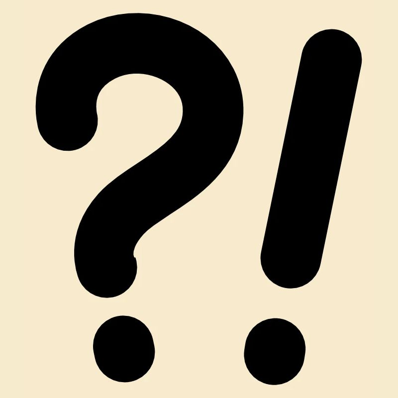 Question marks and exclamation marks