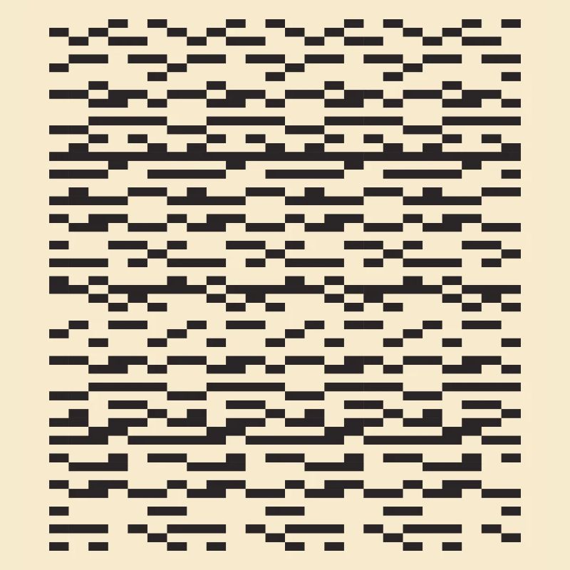 Noir Stripe pixellé Glitch Grid