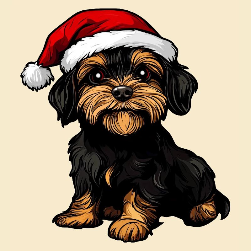 Hund Weihnachtsmann