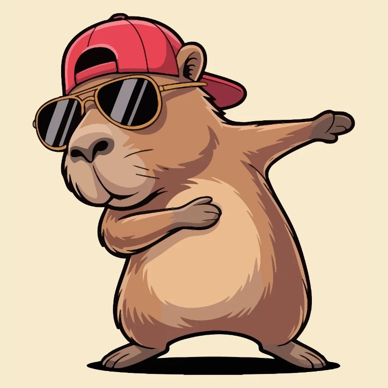 Dab frais de capybara