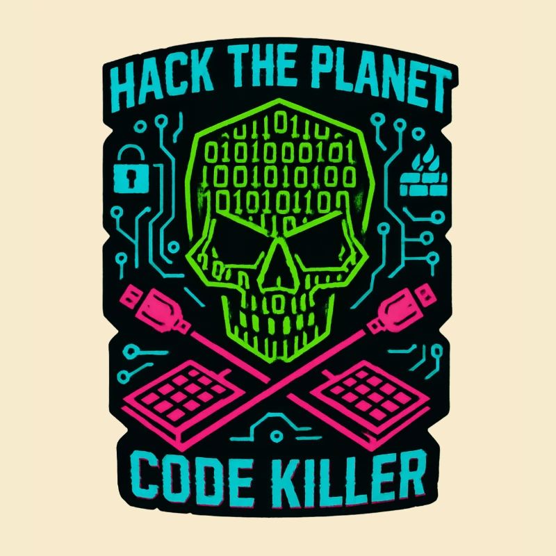 Hack the Planet Code Killer - Cyber Security