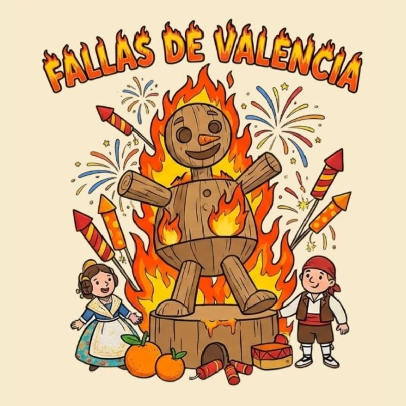 Fallas de Valencia figurine