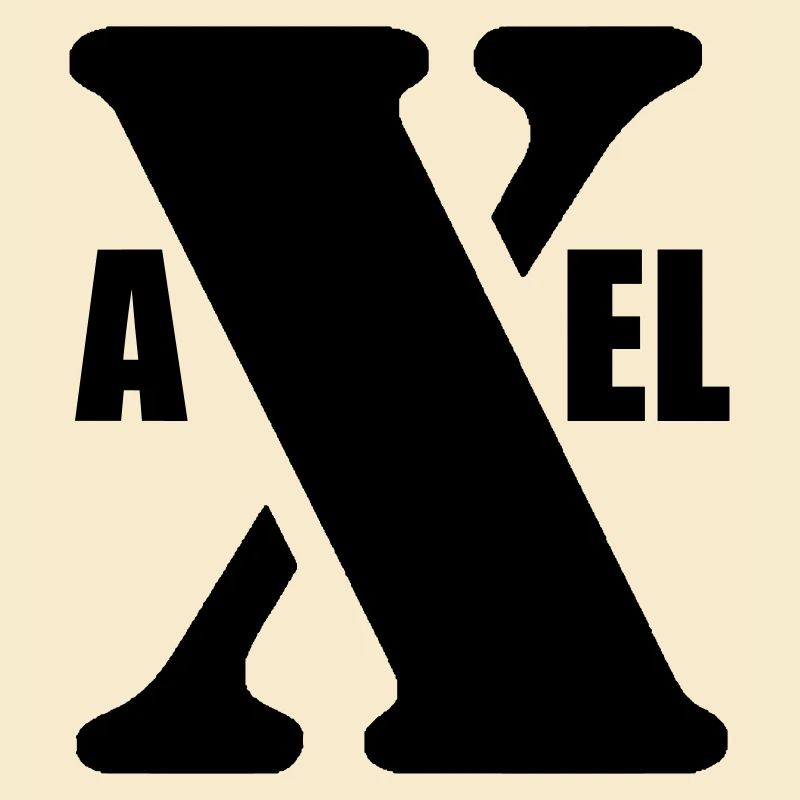 Axel – First Name Design | Minimal Typography