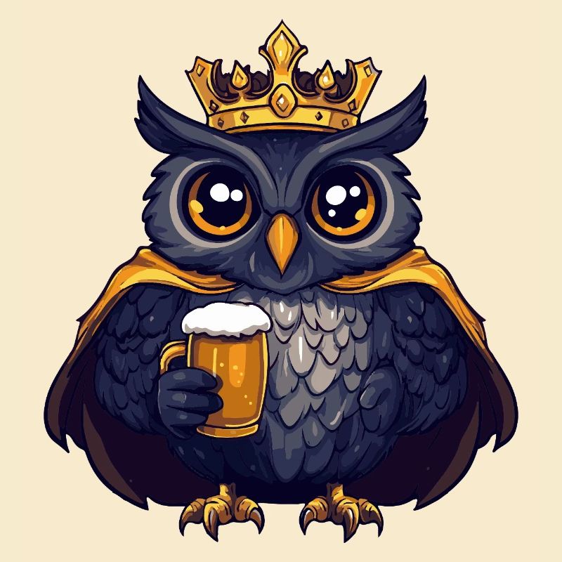 Eule Bier König