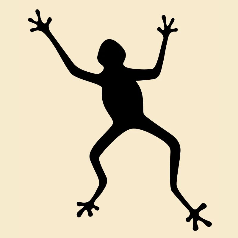 Frosch Silhouette: Tropisch, Regenwald