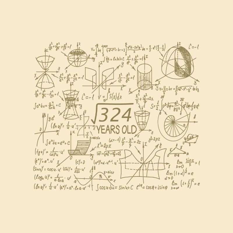 18th Birthday Math Math Student Mathefan