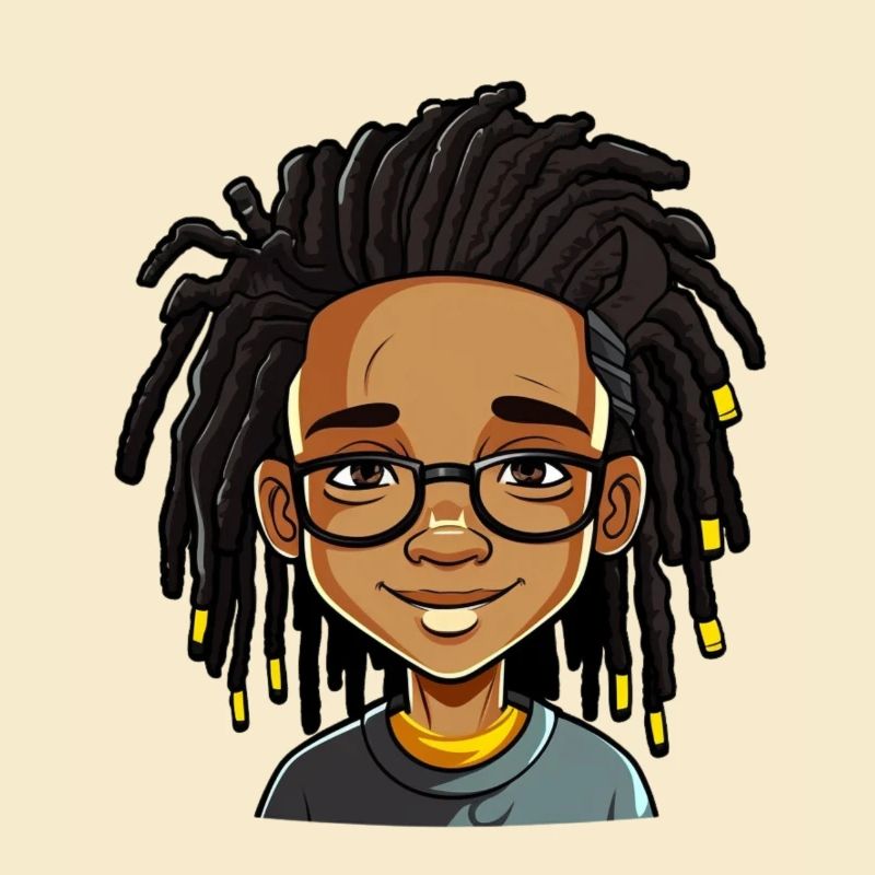 Dreadlocks mit freundlichem Gesicht