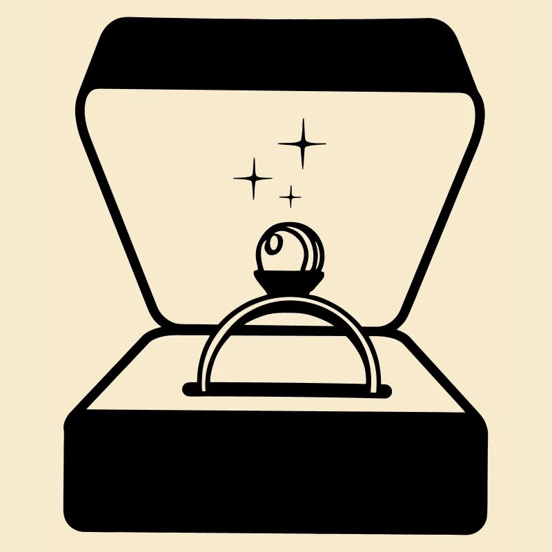 Ring mit Perle in Box