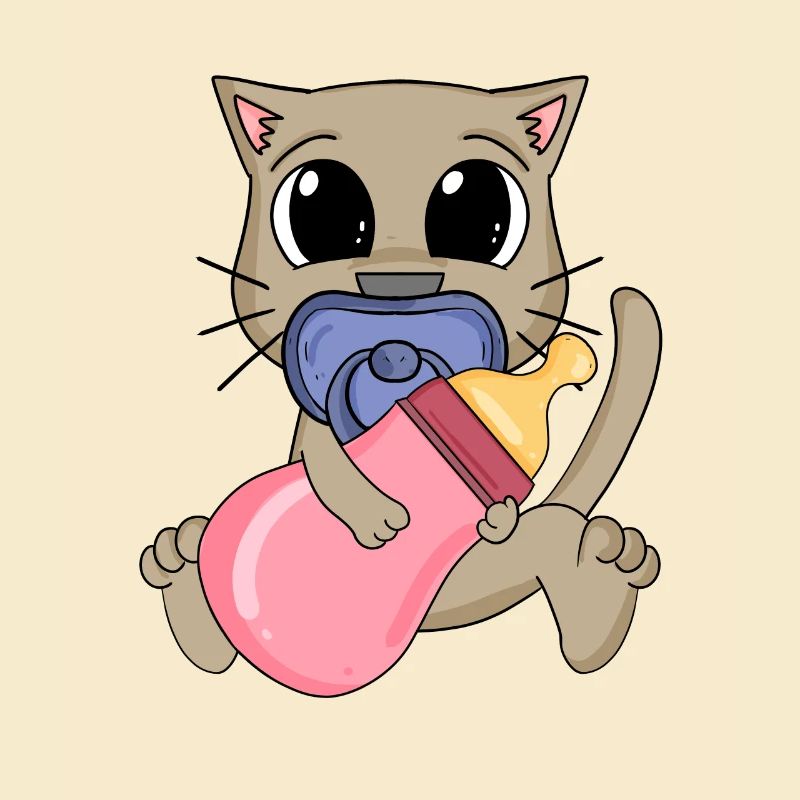 Motif de bébé chat