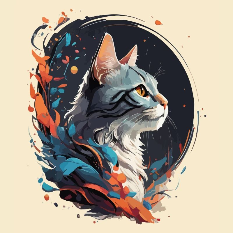 Bunte Katze