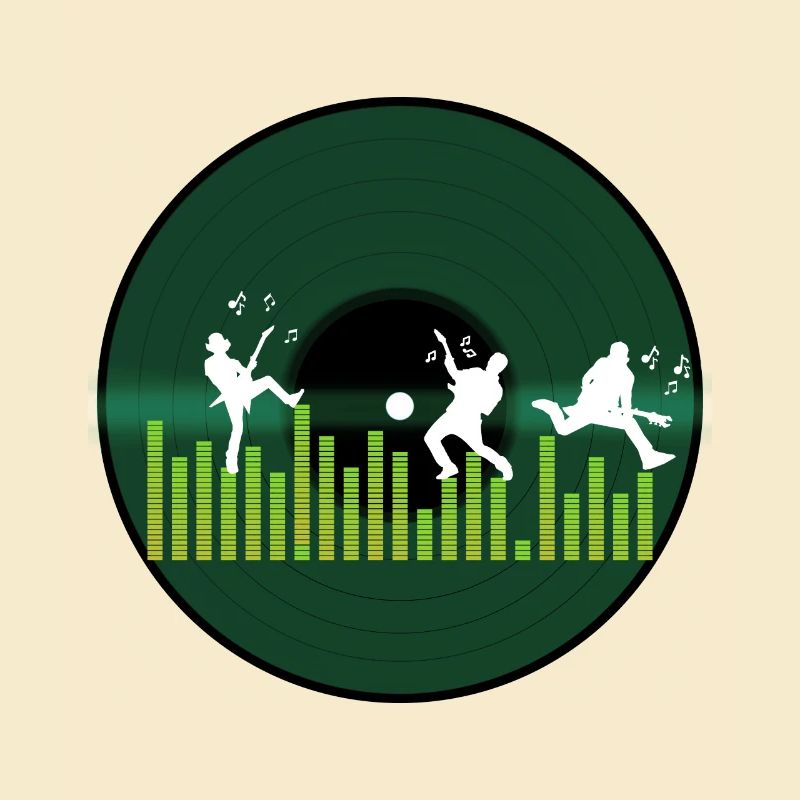 Rythmes sur vinyle vert