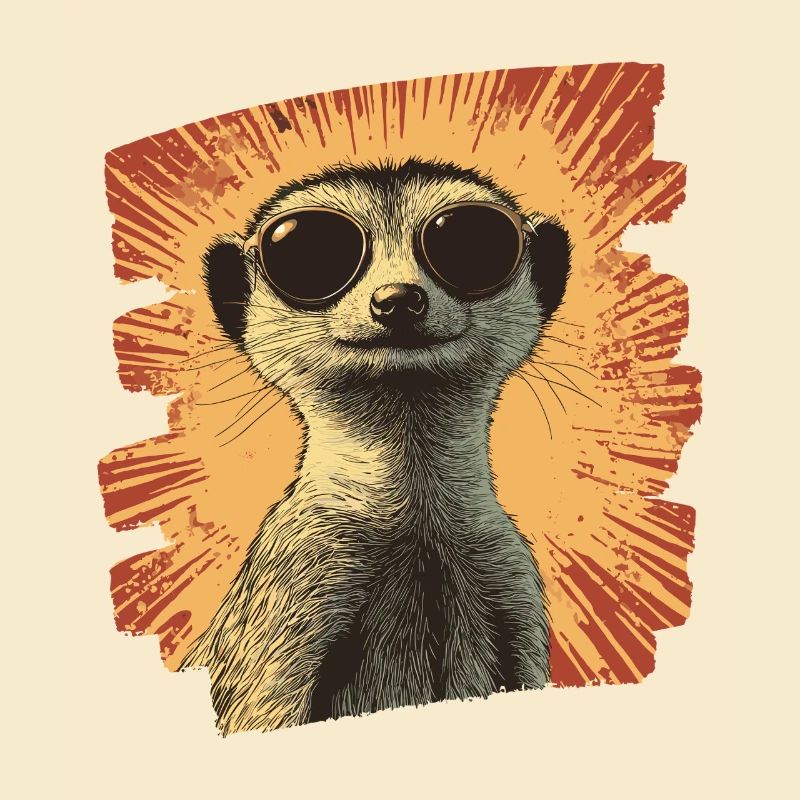Erdmännchen Retro
