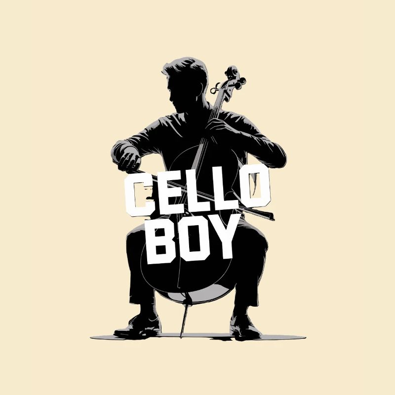 Cello Boy Cellist Silhouette