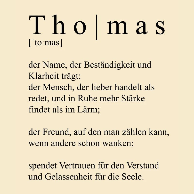 Thomas Definition Typografie