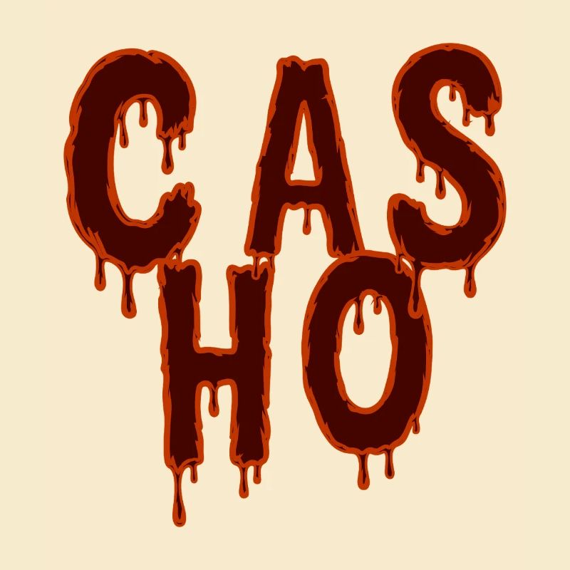 Tropfender Text Horror-Modedesign