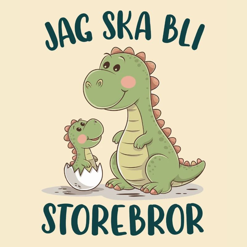 Großer Bruder, ich werde ein großer Bruder - Dinosaurier