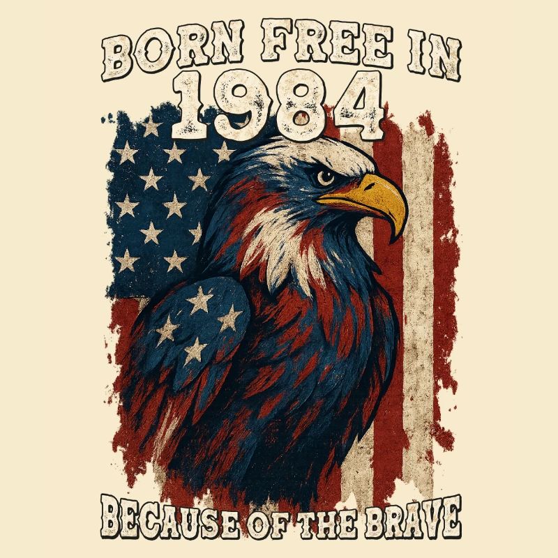 Né libre en 1984 – 41 ans de Red, White & Bold