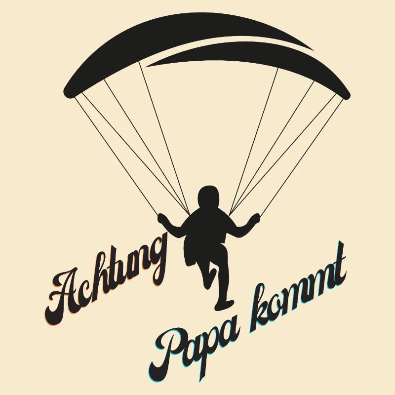 Papa Kommt mit Fallschirm